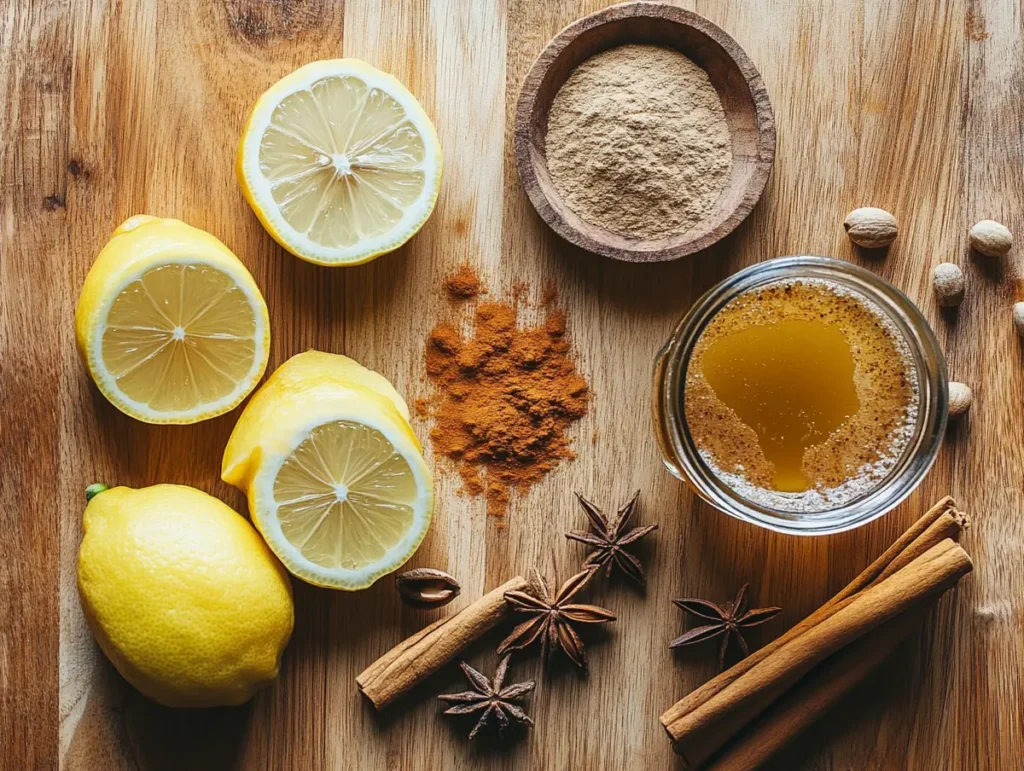 Natural Zepbound drink ingredients apple cider vinegar and lemon