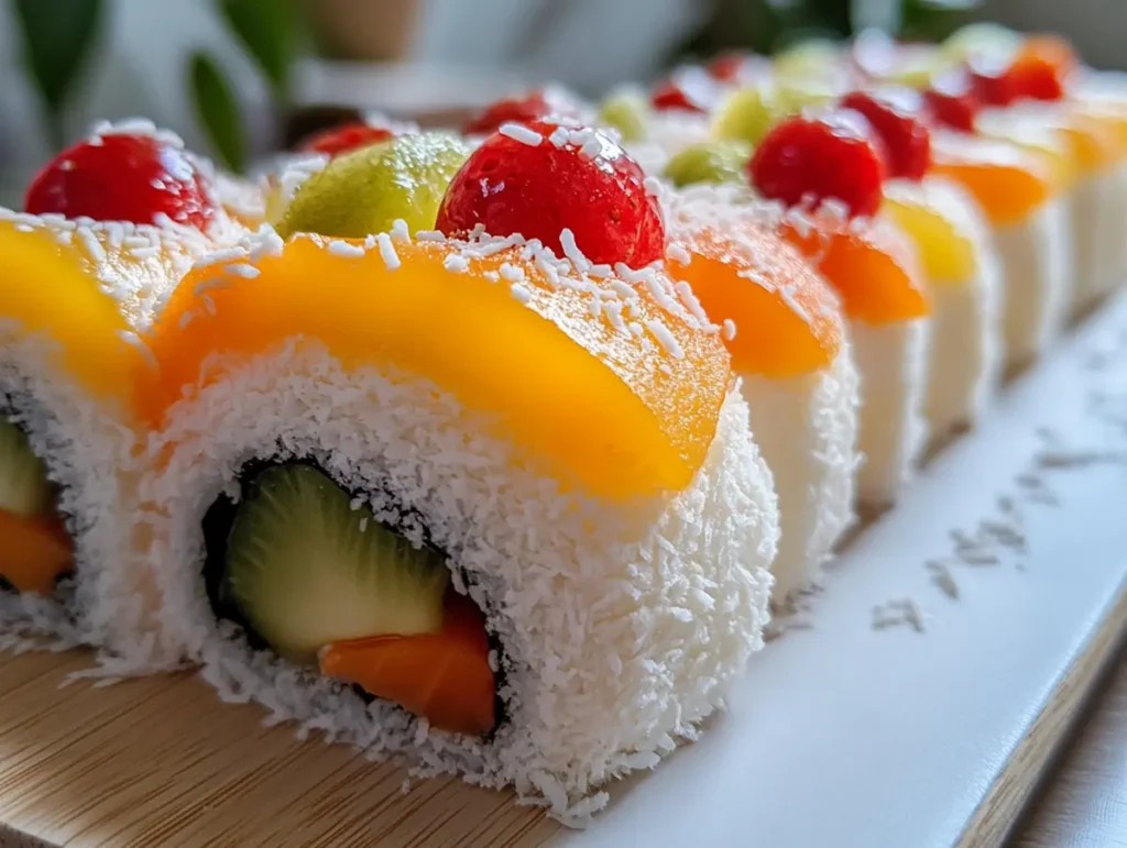 Sushi cake roll close-up – hear me out cake ideas