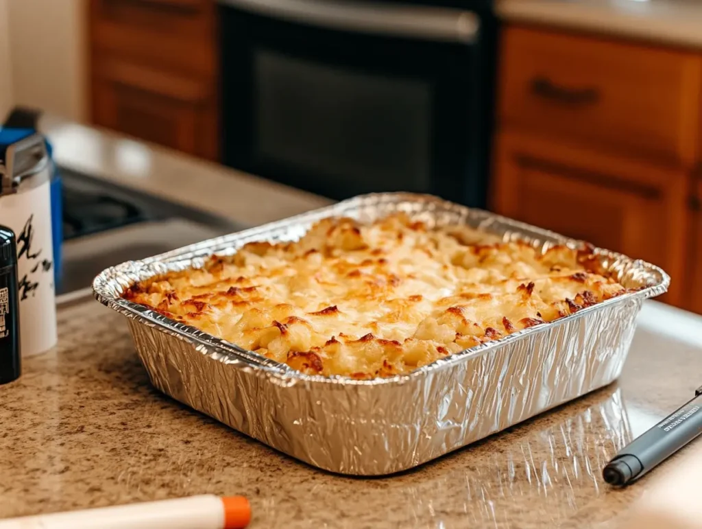 Freezer-friendly unbaked beef and rice casserole