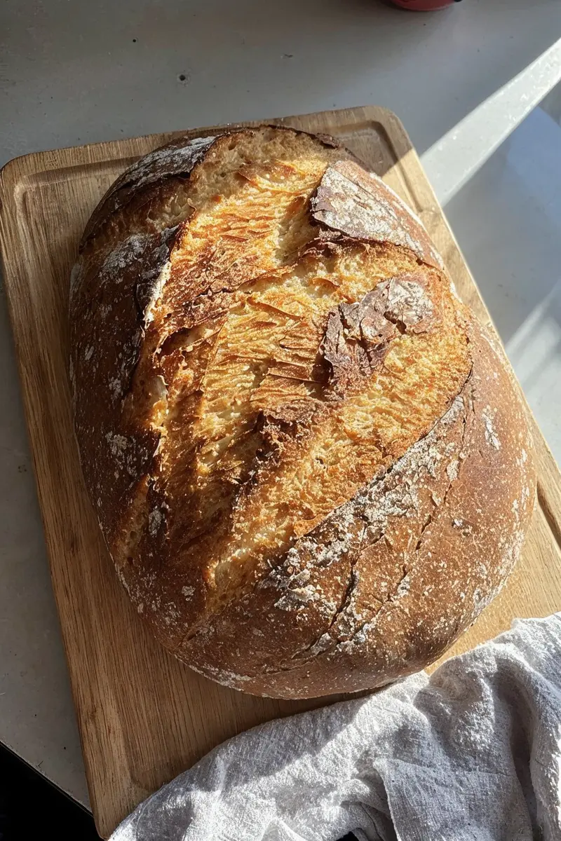 No-Knead Artisan Bread Recipe – 4 Ingredients & Zero Fuss!