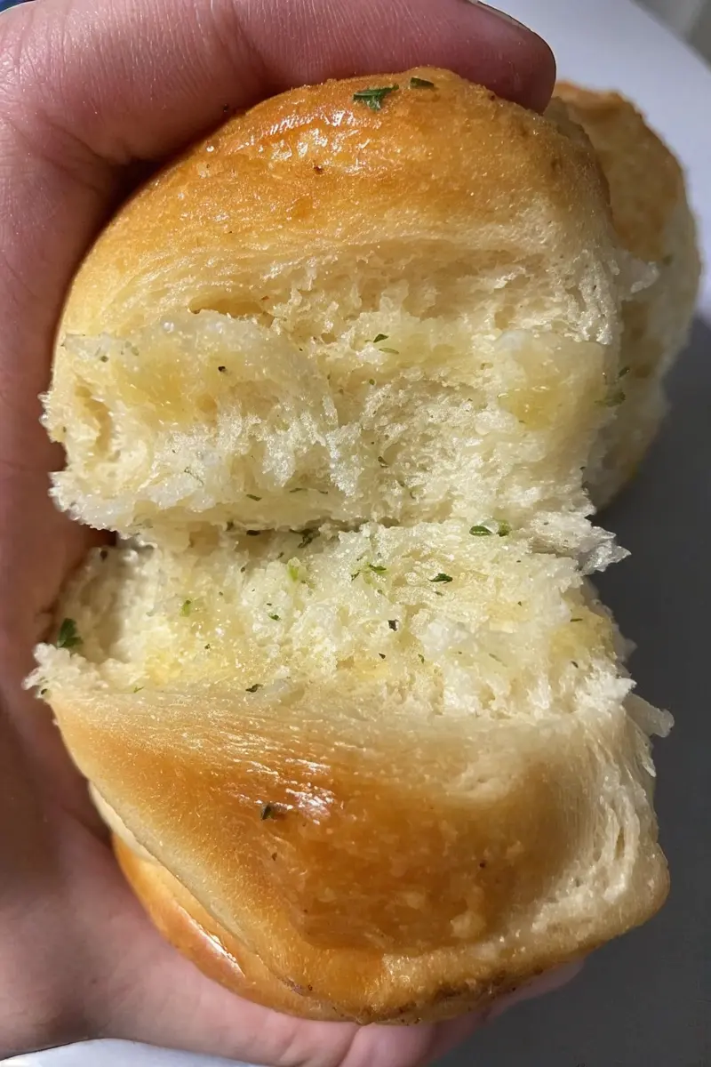 Garlic Butter Bread Rolls close up Garlic Butter Bread Rolls