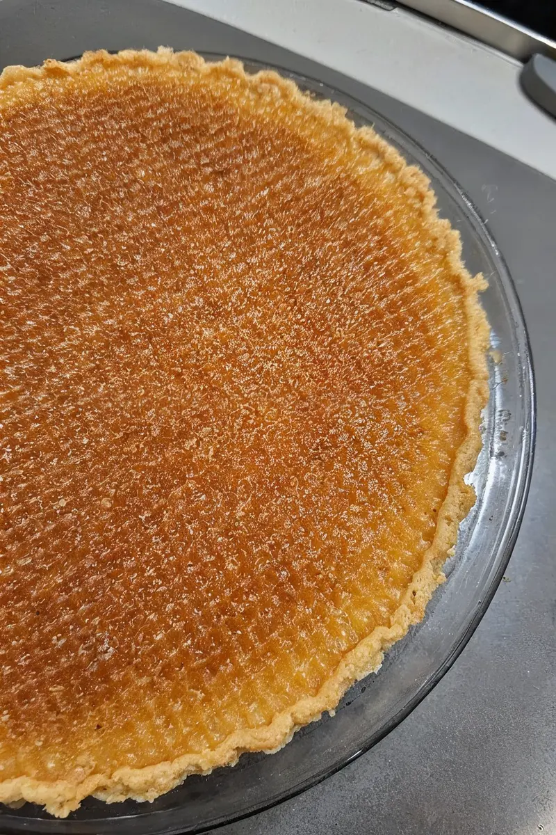 Honeycomb Pie close up Honeycomb Pie close up