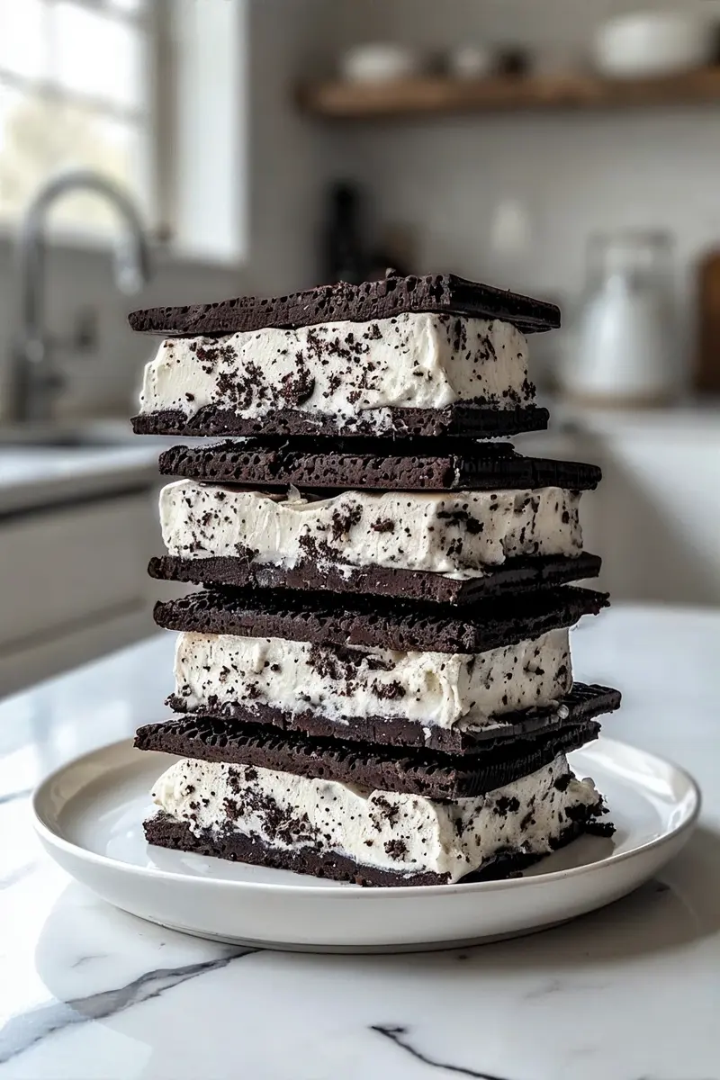 Oreo Sandwich Ice Cream – A No-Churn, No-Bake Summer Dream