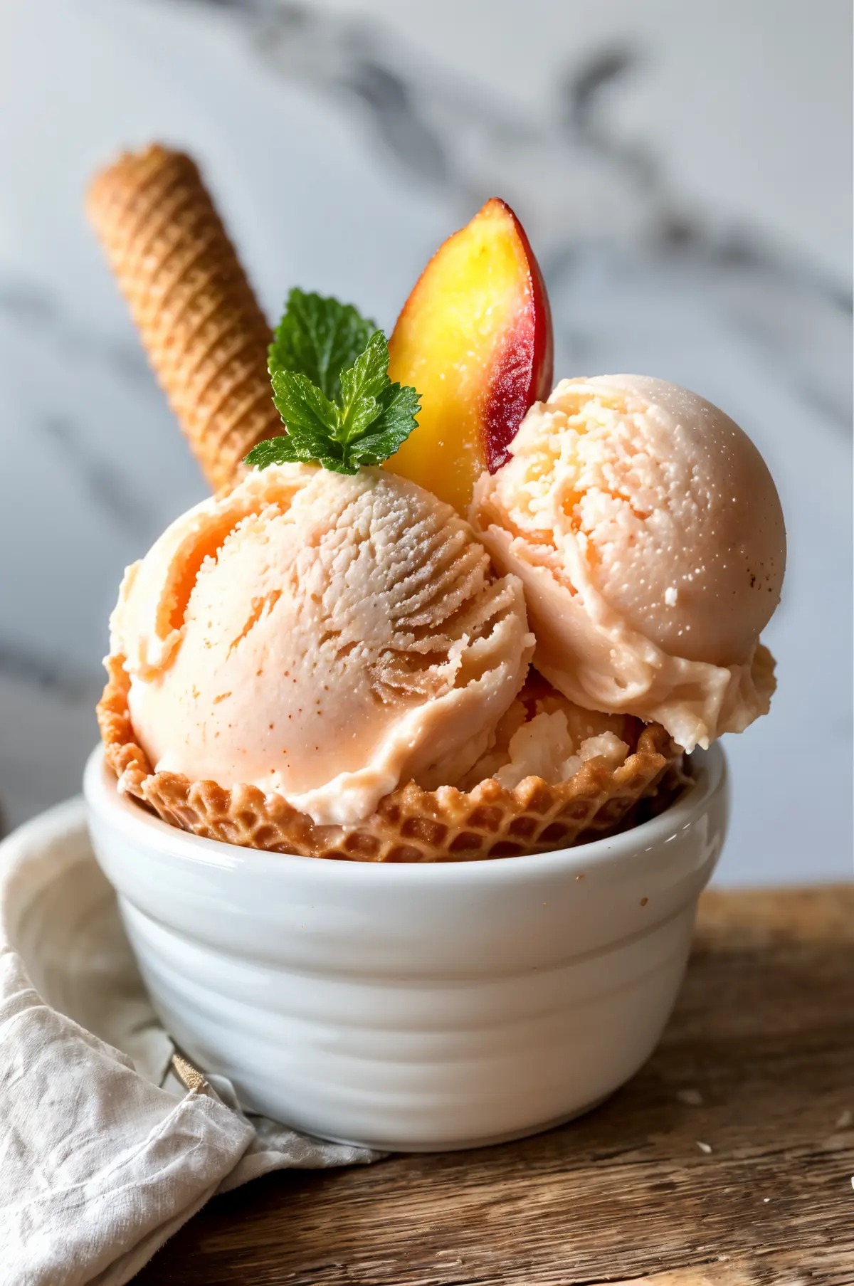 Peach Ice Cream Recipe – Creamy, Fruity, and Made for Summer Bliss