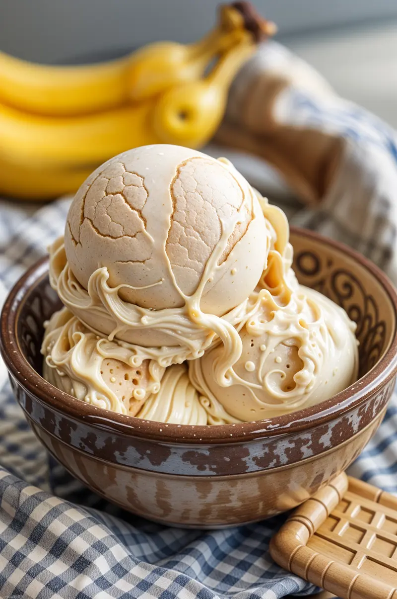 No Churn Banana Pudding Ice Cream