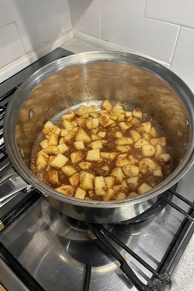 apple cake filling step apple cake filling step