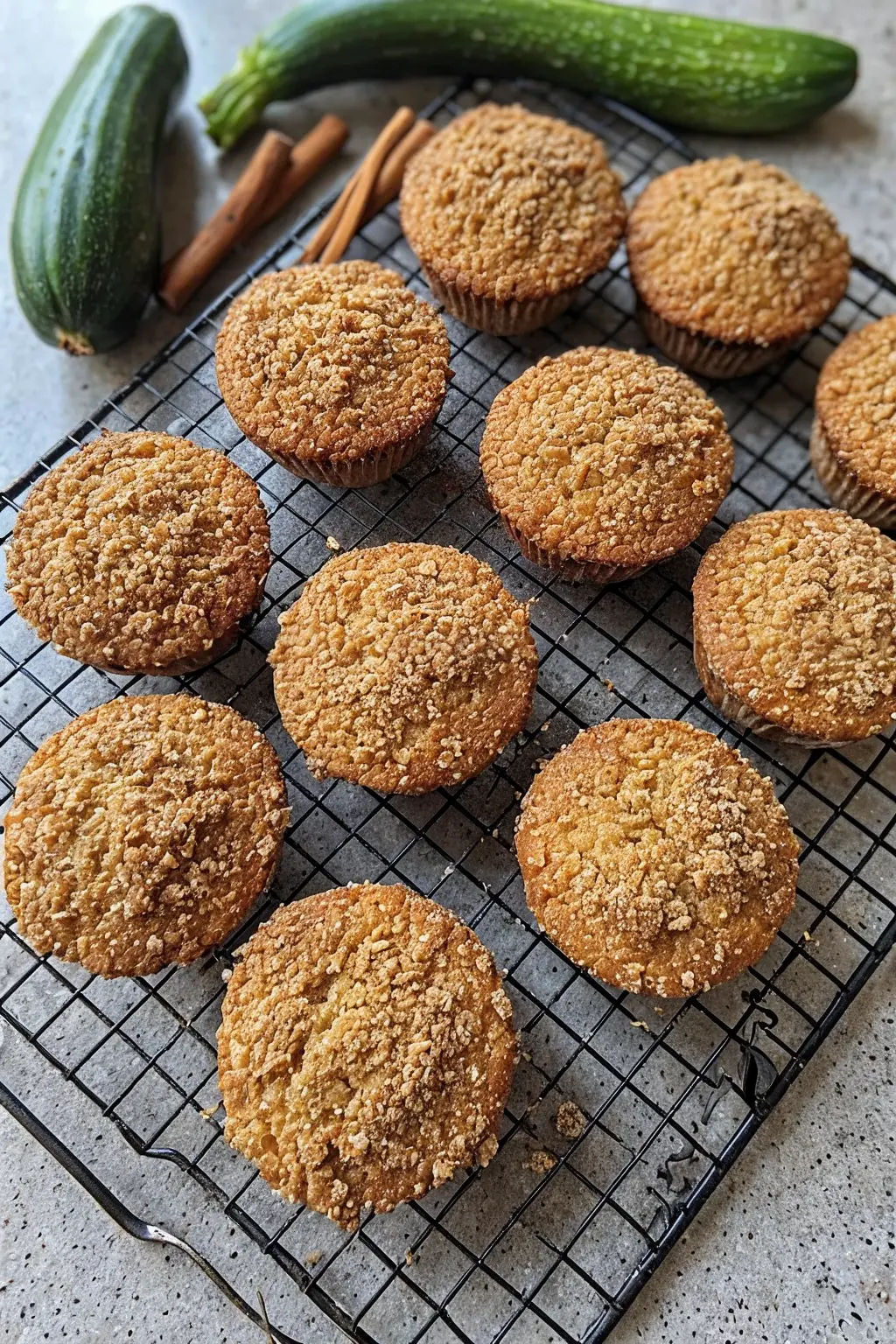 Zucchini Coffee Cake Muffins